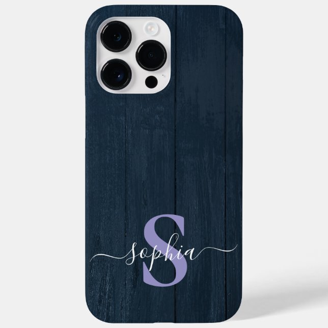 Modern Minimalist Typography Name monogrammed Case-Mate iPhone Case (Back)