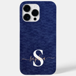 Modern Minimalist Typography Name monogrammed Case-Mate iPhone 14 Pro Max Case