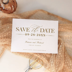 Modern Minimalist Typography Save the Date Invitation