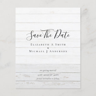 Modern Minimalist Typography Save the Dates Flyer
