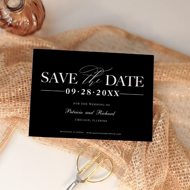 Modern Minimalist Typography Wedding Save The Date Invitation (Creator Uploaded)