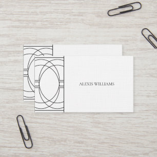 Modern Minimalist Urban Script Professional Business Card