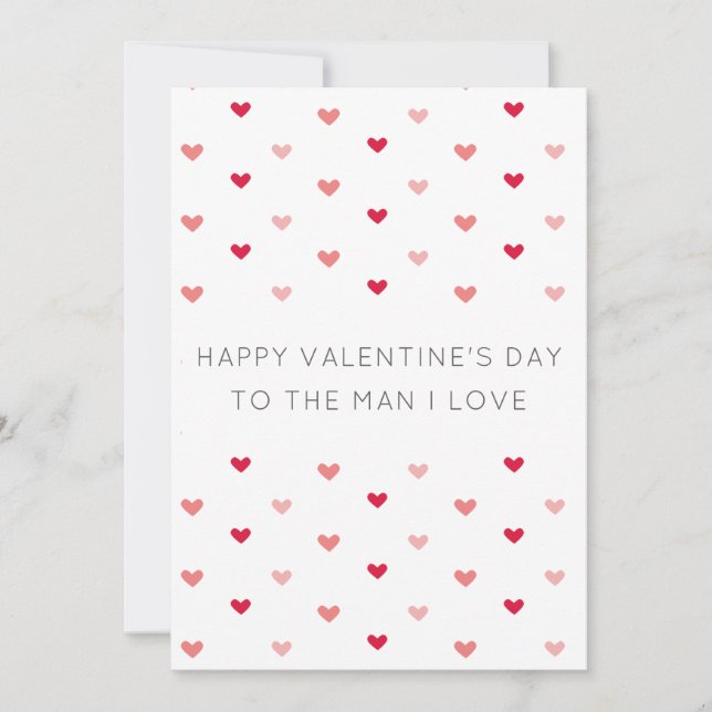 Modern Minimalist Valentine's Day Card (Front)