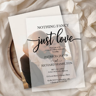 Modern Minimalist Vellum Wedding Invitation