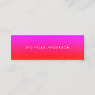 Modern Minimalist Vibrant Texture Mini Business Card