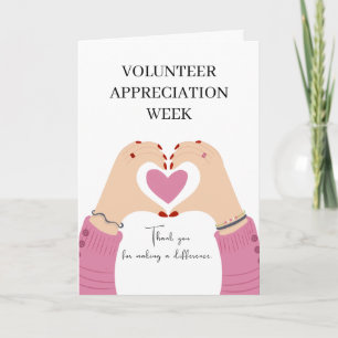 Modern Minimalist Volunteer Appreciation Week Post Card