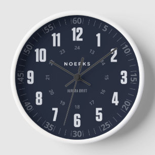Modern Minimalist Wall Clock – Aurora Drift