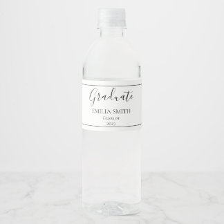 Modern Minimalist Water Bottle Labels