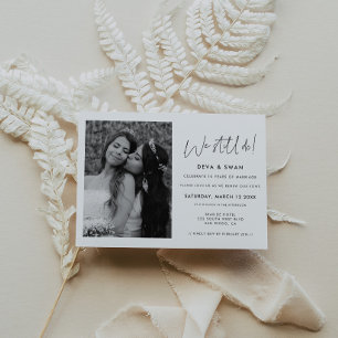 Modern Minimalist We still do Photo Invitation