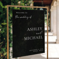 Modern Minimalist Wedding Acrylic Welcome Sign