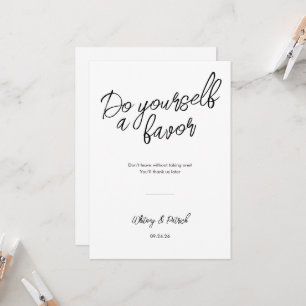 Modern Minimalist Wedding Bar Menu Sign Invitation