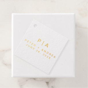Modern Minimalist Wedding Favour Tags