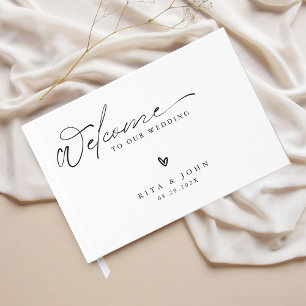Modern Minimalist Wedding Foil Guestbook