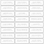 modern minimalist wedding guest address label<br><div class="desc">Minimalist wedding guess address label features modern minimalist serif font name and address,  simple and elegant. Great for modern simple wedding.
See all the matching pieces in collection</div>
