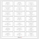 Modern Minimalist Wedding Guest Address Labels<br><div class="desc">These Modern Minimalist wedding guest address labels are perfect for your classy boho wedding. Its simple, unique abstract design accompanied by a contemporary minimal script and a white and black colour palette gives this product a feel of elegant formal luxury while staying simplistic, chic bohemian. Keep it as is, or...</div>