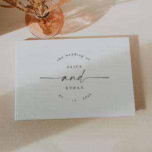 Modern Minimalist Wedding Guest Book