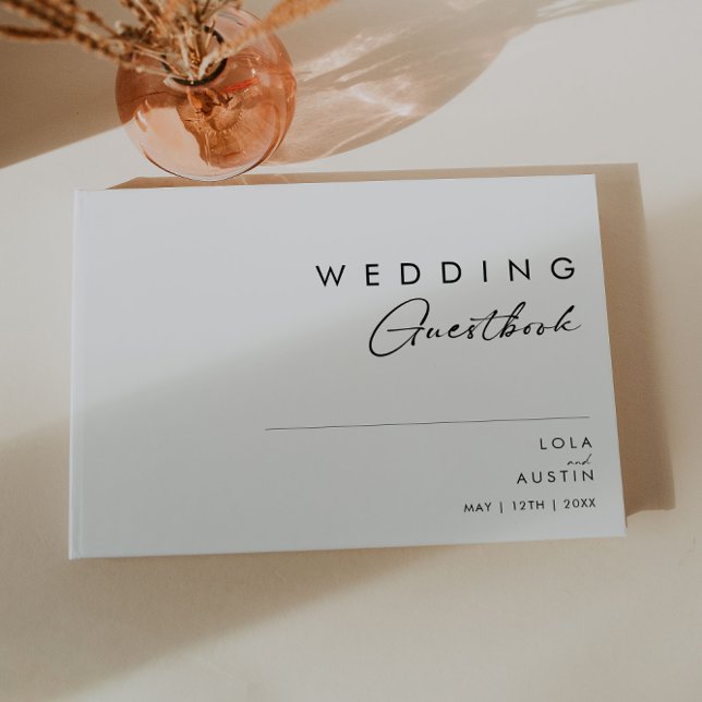 Modern Minimalist Wedding Guest Book (Creator Uploaded)