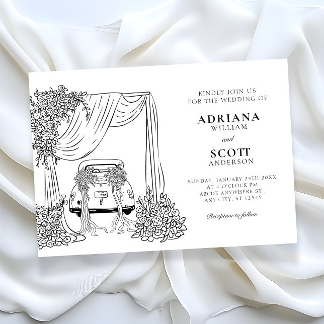 Modern minimalist wedding invitation (Creator Uploaded)