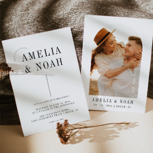 Modern Minimalist Wedding Invitation