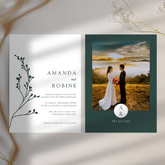 Modern Minimalist Wedding Invitation