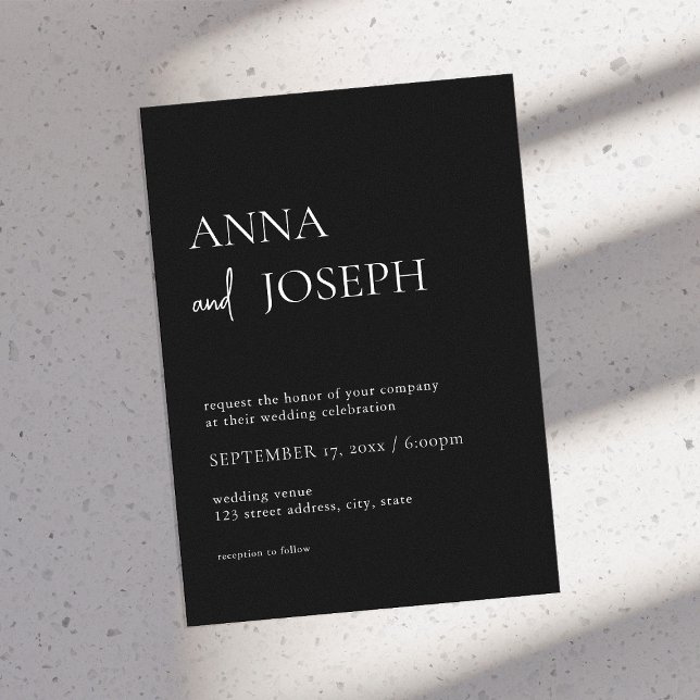 Modern Minimalist Wedding Invitation (Creator Uploaded)