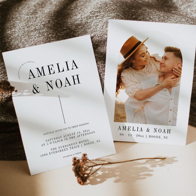 Modern Minimalist Wedding Invitation (Creator Uploaded)