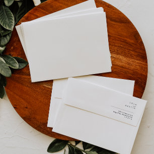 Modern Minimalist Wedding Invitation Envelope