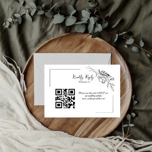 Modern minimalist wedding Kindly RSVP