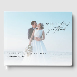 Modern Minimalist Wedding Photo Booth Guest Book