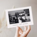Modern Minimalist Wedding Photo Thank You Card<br><div class="desc">Minimalist and elegant wedding thank you card. Text and messages can be edited on the back of the card. For more advanced customisation of this design,  e.g. changing layout,  font or text size please click the "CUSTOMIZE" button above. Please contact me for any questions!</div>