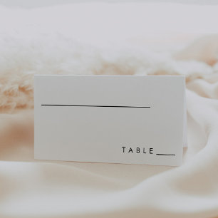 Modern Minimalist Wedding Place Card