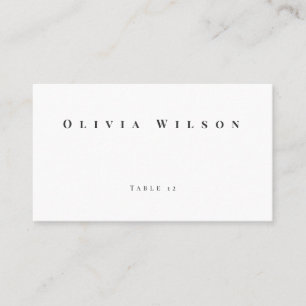 Modern Minimalist Wedding Place Card