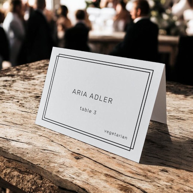 Modern Minimalist Wedding Place Cards / AVERY (Modern Minimalist Wedding Place Cards / AVERY)
