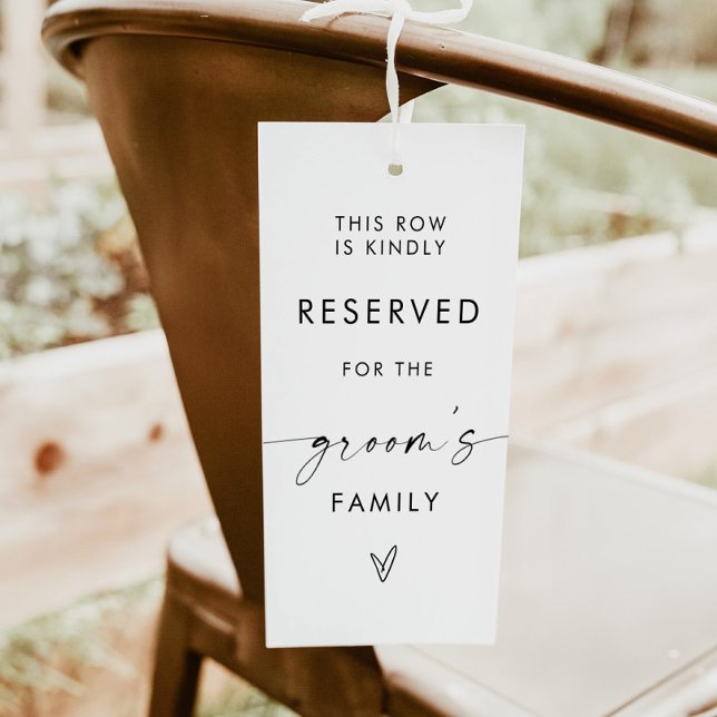 Modern Minimalist Wedding Reserved Sign (Creator Uploaded)