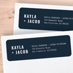 Modern + Minimalist Wedding Return Address Label