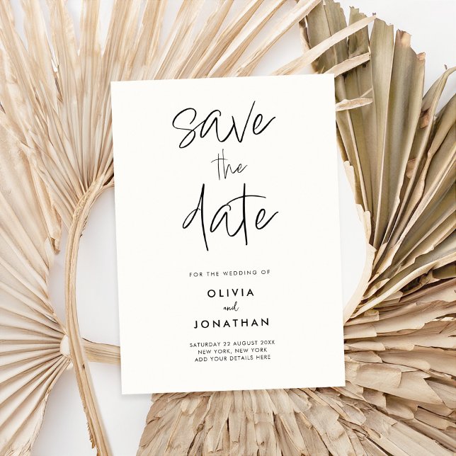 Modern Minimalist Wedding Save the Date (Creator Uploaded)