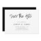 Modern Minimalist Wedding Save the Date Invitation