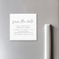 Modern Minimalist Wedding Save the Date Invitation