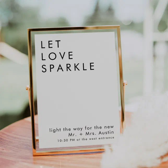 Send Off Notes modern minimalist wedding send off sign invitation | Zazzle