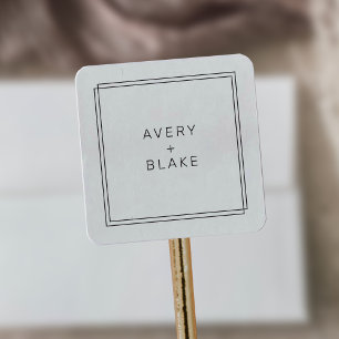 Modern Minimalist Wedding Stickers / AVERY Suite