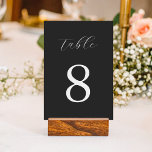 Modern Minimalist Wedding  Table Number<br><div class="desc">Create your own personalised wedding table number featuring modern minimalist typography.</div>