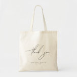 Modern Minimalist Wedding Thank you Tote Bag<br><div class="desc">Modern Minimalist Wedding Thank you Tote Bag</div>