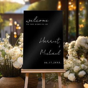 Modern Minimalist Wedding Welcome Acrylic Sign