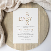 Modern Minimalist White BBQ Baby Shower