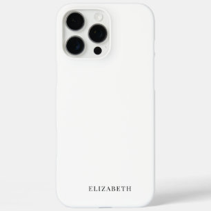 Modern Minimalist White  iPhone 16 Pro Max Case