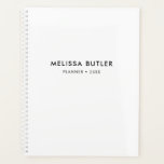 Modern Minimalist White Planner<br><div class="desc">Simple and modern.</div>