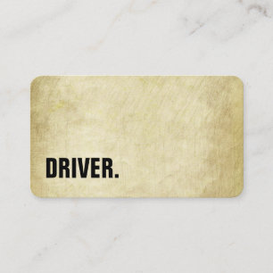 Modern Minimalist Wood board DRIVER Professional Business Card