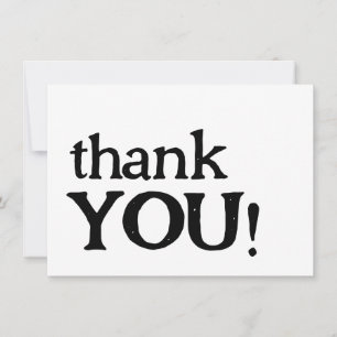 Modern Minimalistic Baby Shower Thank You Card