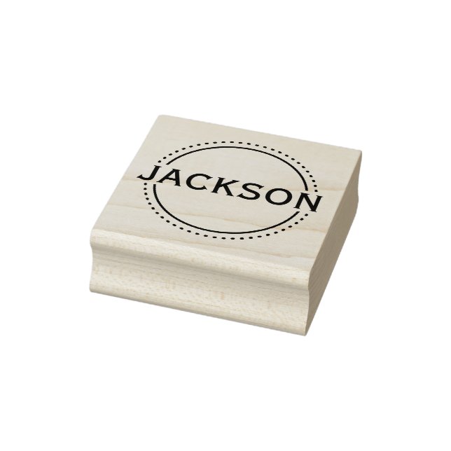 Modern Minimalistic Custom Monogram  Rubber Stamp (Stamp)