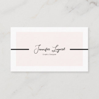 Modern Minimalistic Customisable Business Card